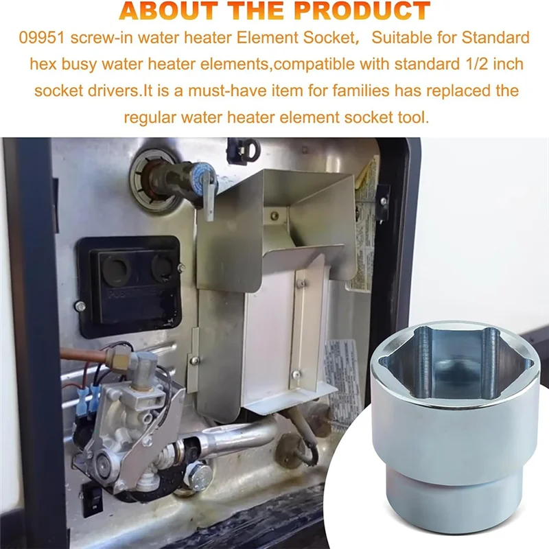 

A22F-09951 Water Heater Socket For RV Electric Water Heater Remover And Replacing Heater