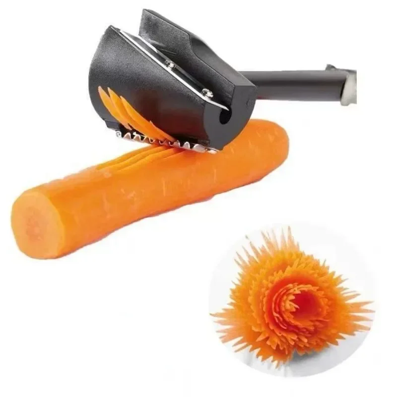 Hot Sale 1PC Spiral Cutter Carrot Radish Potato Slicer Fruits Peeler Carving Flower Device Kitchen Vegetable Cutter Slicer Tool