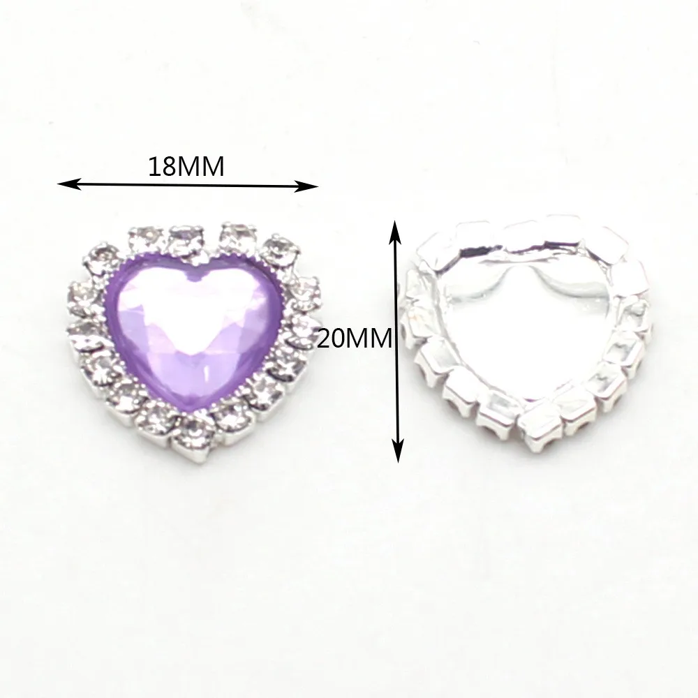 10Pcs 18*20MM vassoio di fiori di pesca bottone di diamanti abito da sposa fai da te copricapo confezione regalo accessori per la decorazione della