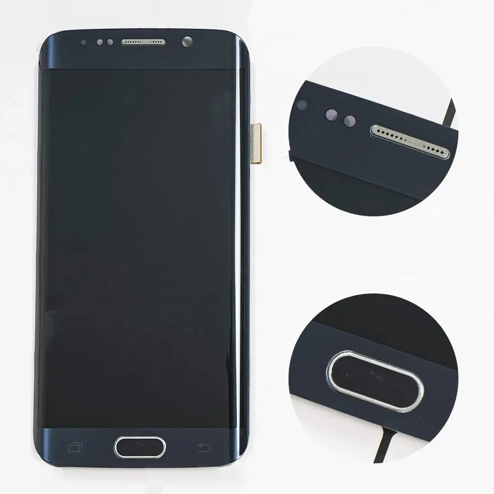 5.1\'\' super AMOLED LCD For SAMSUNG Galaxy S6 EDGE Display Digitizer Touch Screen For S6 Edge G925F G925 LCD With Burn Shadow