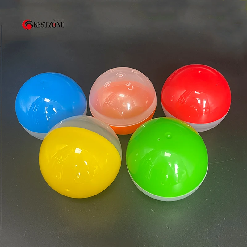 50Pcs/Lot 92MM About 3.6inch Toy Capsules Plastic Surprise Ball Round Can Open For Draw A Lottery Raffle Gift Capsule Station