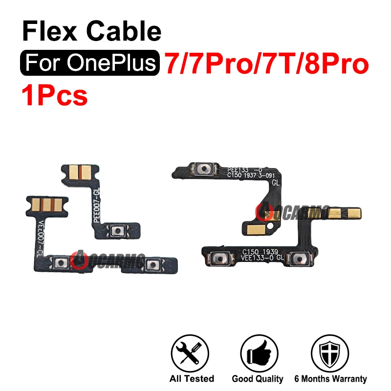 Power On/Off Volume Buttons Flex Cable Repair For OnePlus 7 8 Pro 7T 1+8Pro 1+7Pro Replacement Parts