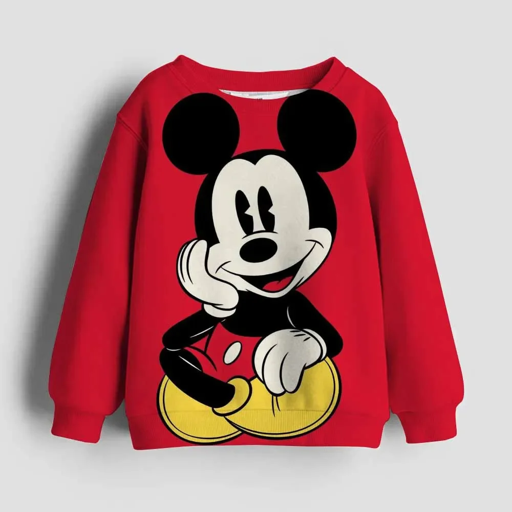 

Cartoon Mickey Children's Clothing Top, Loose and Fashionable Cartoon Hoodie, Autumn Clothing, Long Sleeved O-neck Pullover Swea