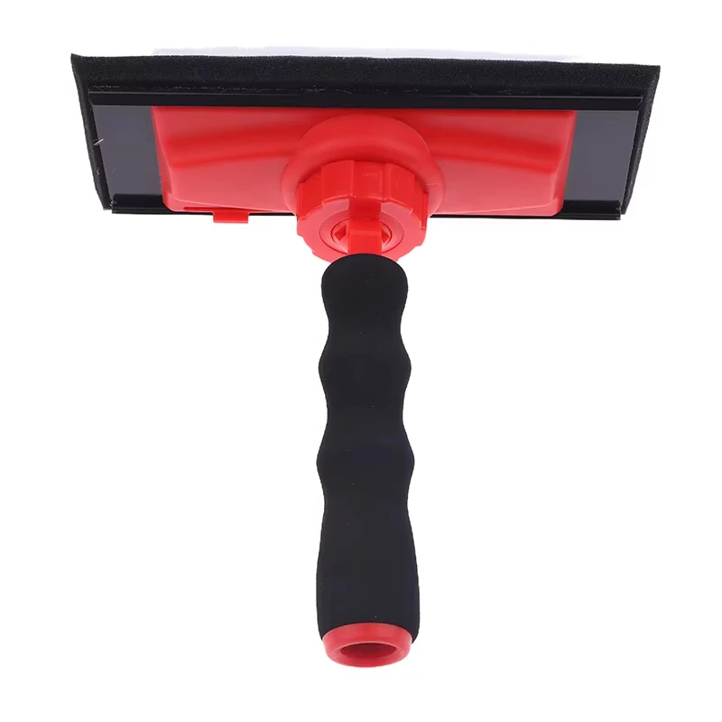 

Paint Brush Flat 23x18cm for Wall Use with 360 Rotatable Handle Soft Grip EVA and Threaded Pole Mounting System