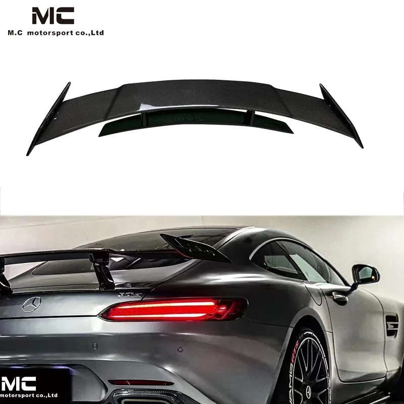 Carbon Fiber R Style Rear Spoiler For  Benz AMG GT Coupe GT-S C190/R190 2015-2018 High Quality Wing