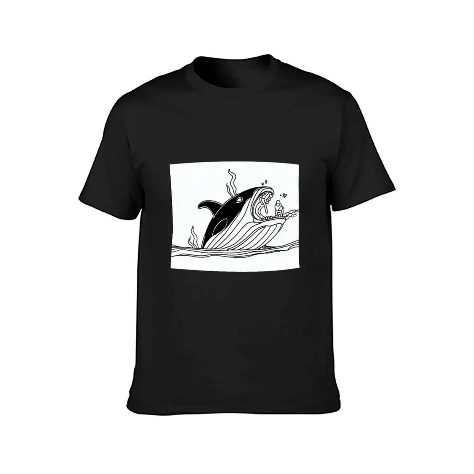 Jonah and the whale T-Shirt customizeds oversized cute tops mens tall t shirts