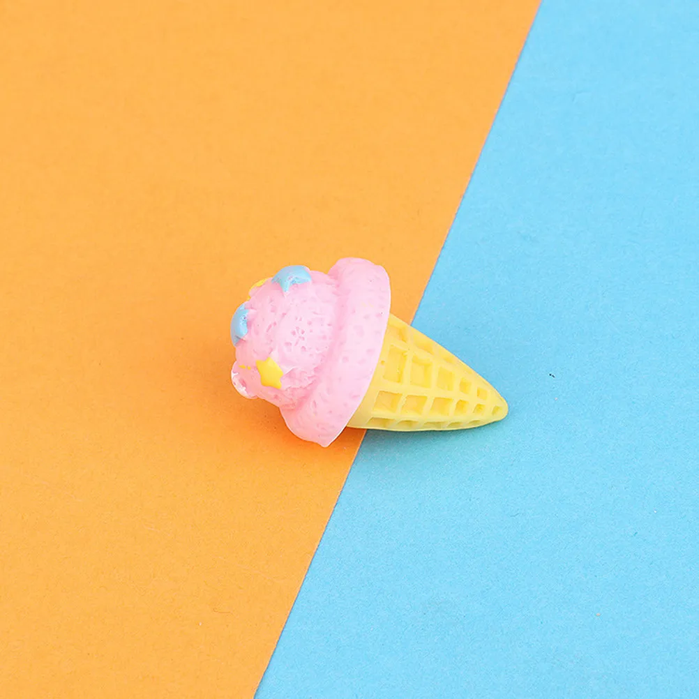 

Набор из 16 искусственных рожков для мороженого, яркие цвета, из смолы, для декора магазинов, фотосессий, демонстрации десертов