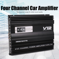 4 Channel Digital Car Amplifier DC 12V High Power Car Audio Amplifier RMS 4*80W Audio Stereo Subwoofer Car Power Amplifier