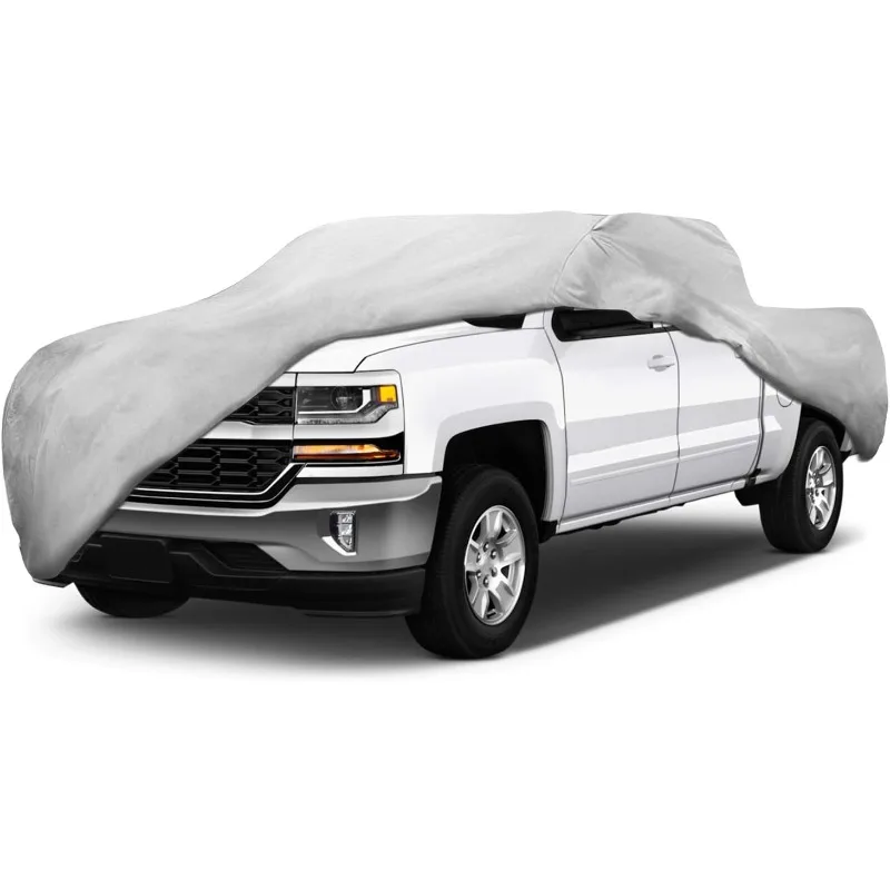 

Motor Trend Custom Fit Truck Cover for Chevrolet Chevy Silverado 1500 2008-2018, Heavy Duty Car Cover Waterproof All Weather, In