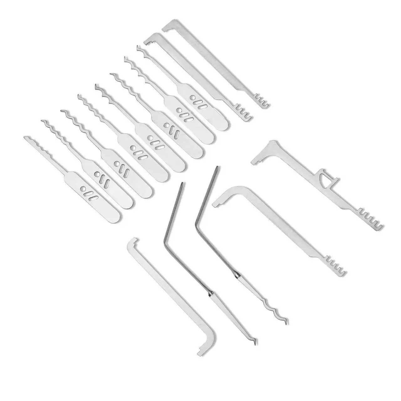 Multitool Door Repair Comb Bypass Locksmith EDC Kit for Cars Picklocks Lockpicks Set of Lock Video Bowls Picks for Electro Tool
