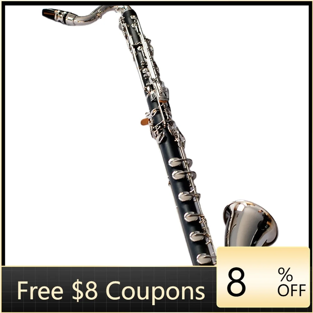 STLF Hard Rubber Low C Bass Clarinet Musical Instrument