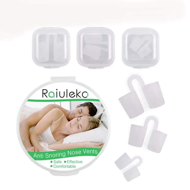 Anti Snoring Nasal Dilator Silicone Mini Sleep Aid Relieves Smooth Nasal Passage Breathing Ventilates Nasal Clip Health Device