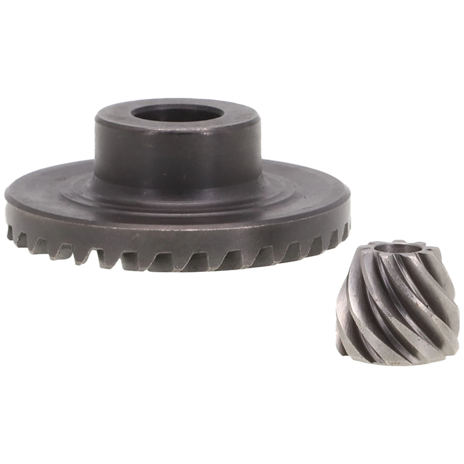 Gear Set Gear Straight Spiral Bevel Gear Helical Tooth Steel Material 2Pcs Set Gear Straight Inner Diameter 11.6mm