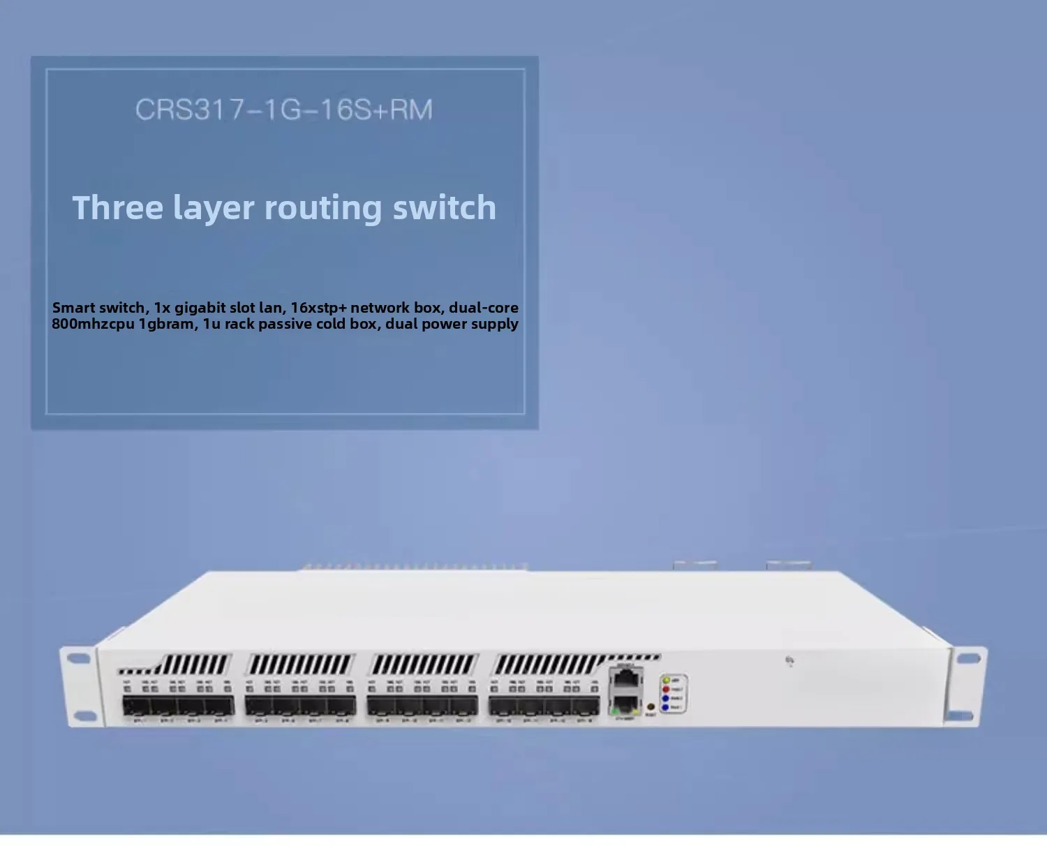 CRS317-1G-16S+RM Enterprise 16-Port Routeros Cloud Routing Switch