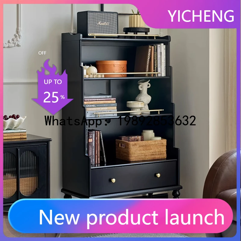 v3 retro home solid wood living room floor rack wall display cabinet locker