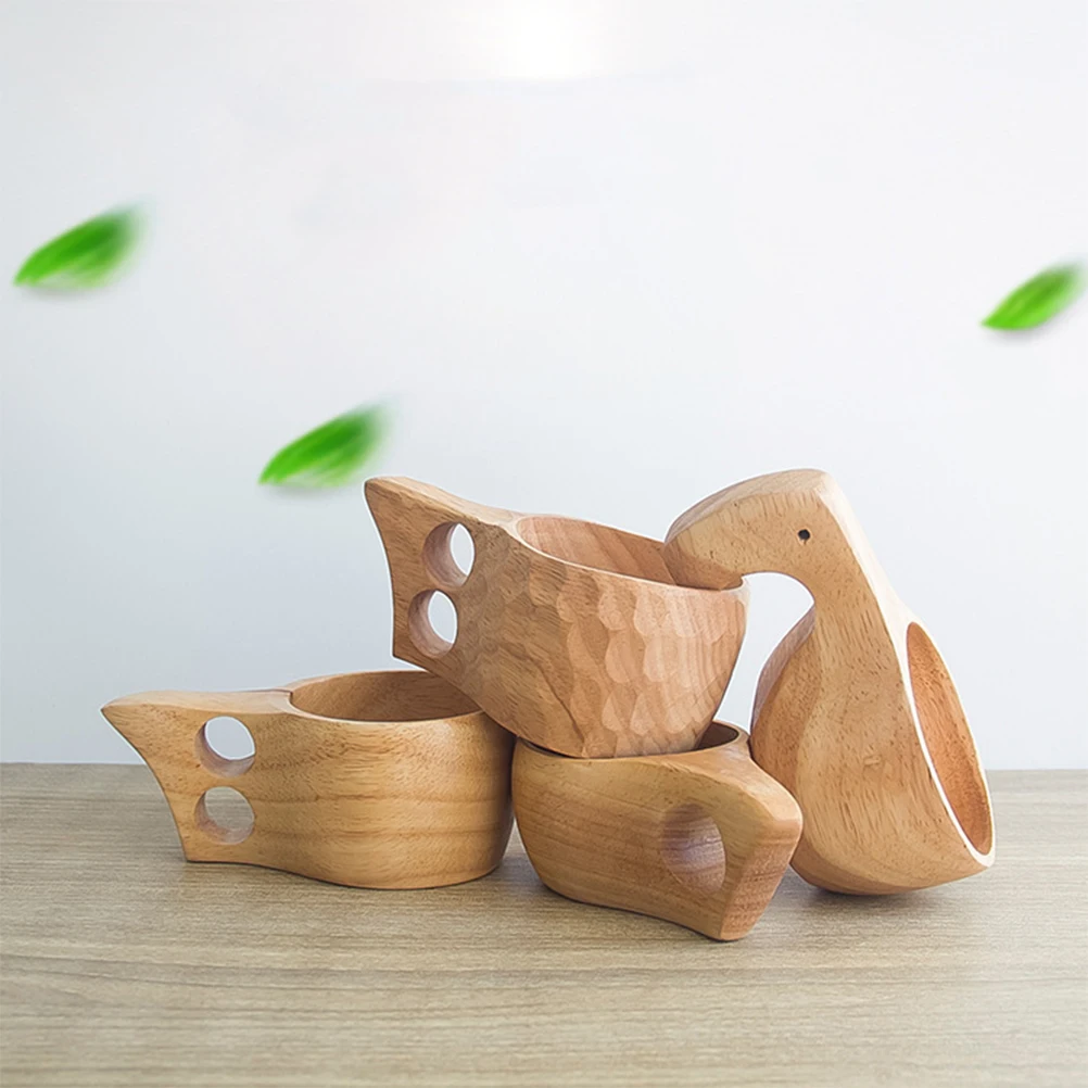 

Wooden Milk Cup Coffee Cups Tea Mug Drinking Mug Premium Wood Practical Home Bar Restaurant PartyDecoration