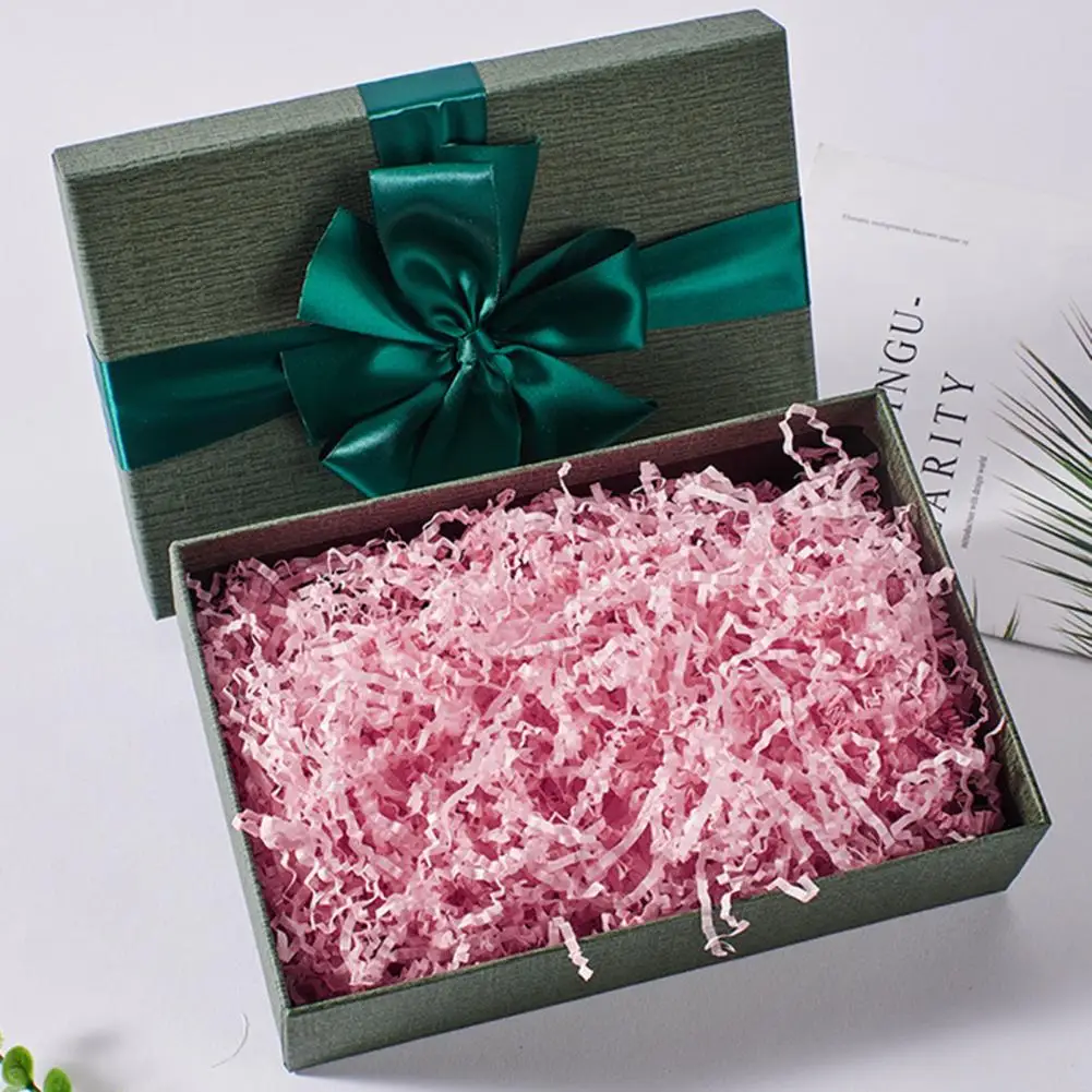 Бумажная рафия измельченная бумага, красочные декоративные экологически чистые материалы для наполнения подарочных коробок, аксессуары для свадебного декора