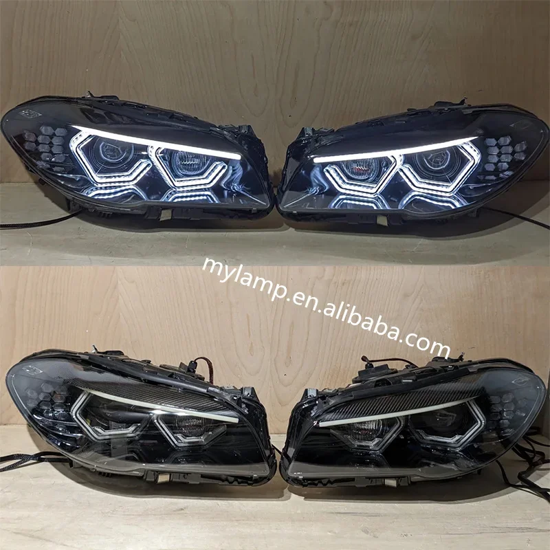 For BMW 3 Series F30 Custom Headlights RGB Turbine Bi-LED Projector Service 2013-2015 Year