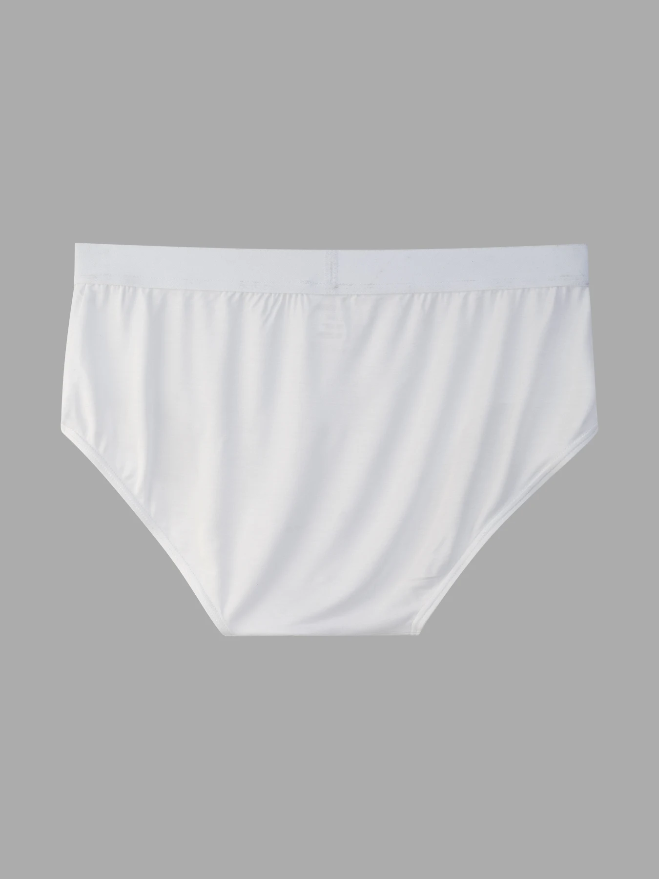 4Pcs Pure White Elastic Brand Underwear Casual Home Men's Briefs
