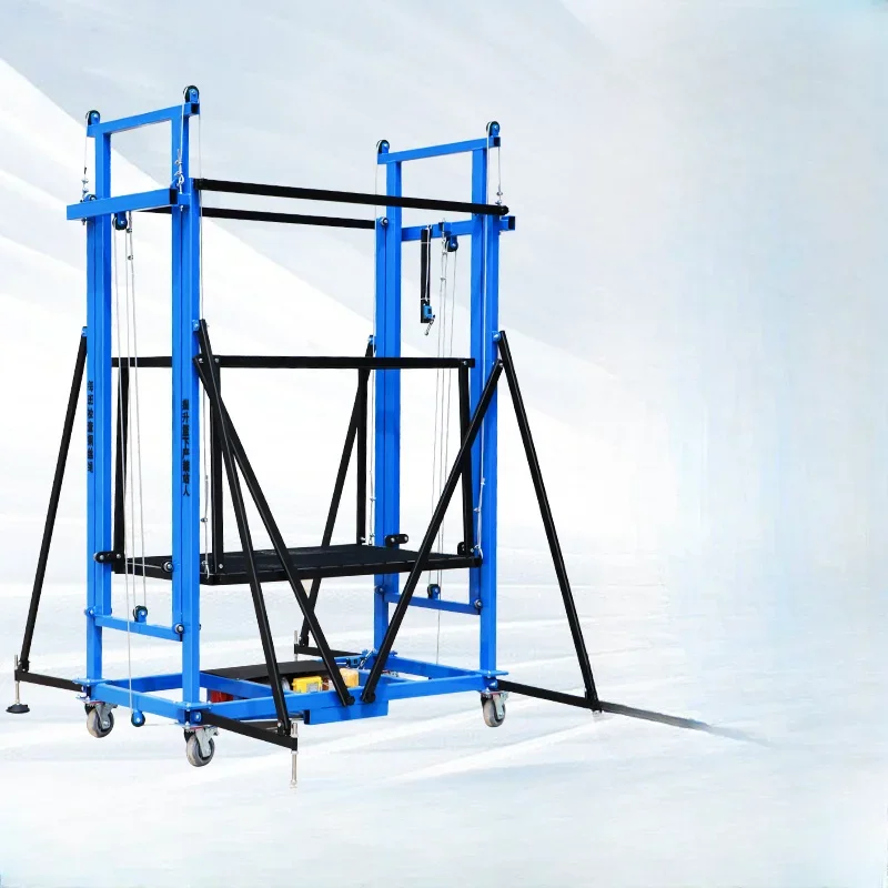 Hand rack freight elevator construction and decoration, climbing hoist folding automatic lifting platform