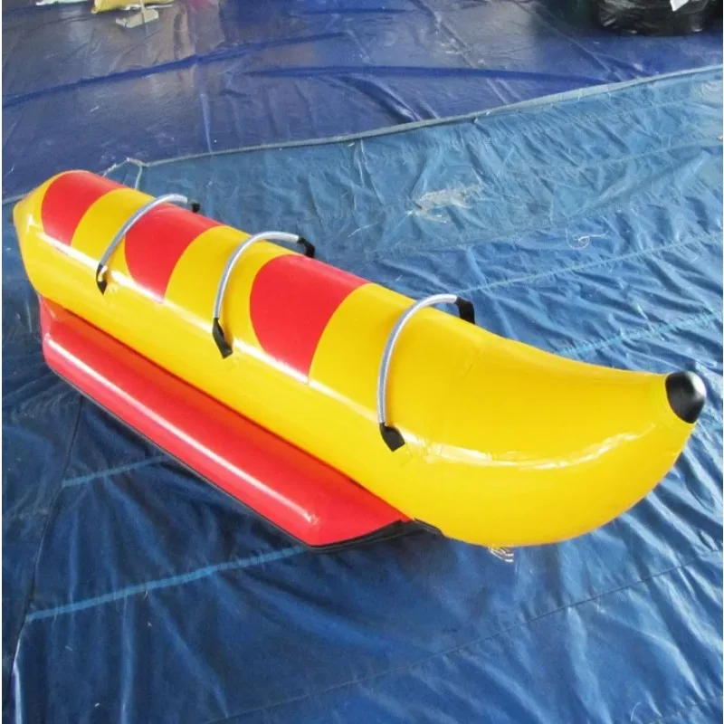 3  Person Inflatable Banana and Flying Fish Boat Water Toy for Fun Aquatic Recreation