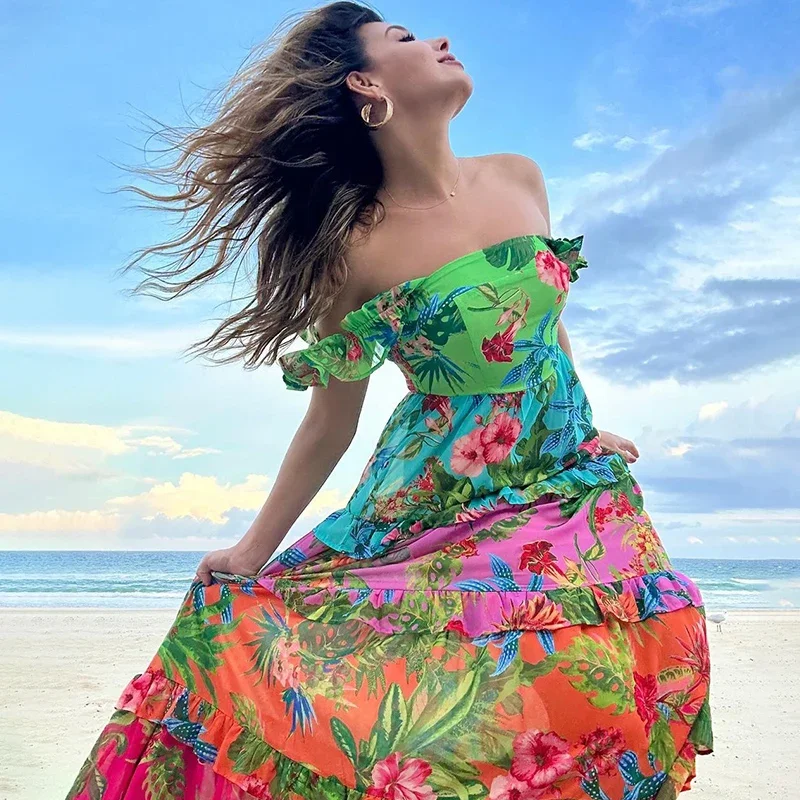 

Sling Ruffle Printed One Piece Swimsuit and Skirt Clearance Wholesale