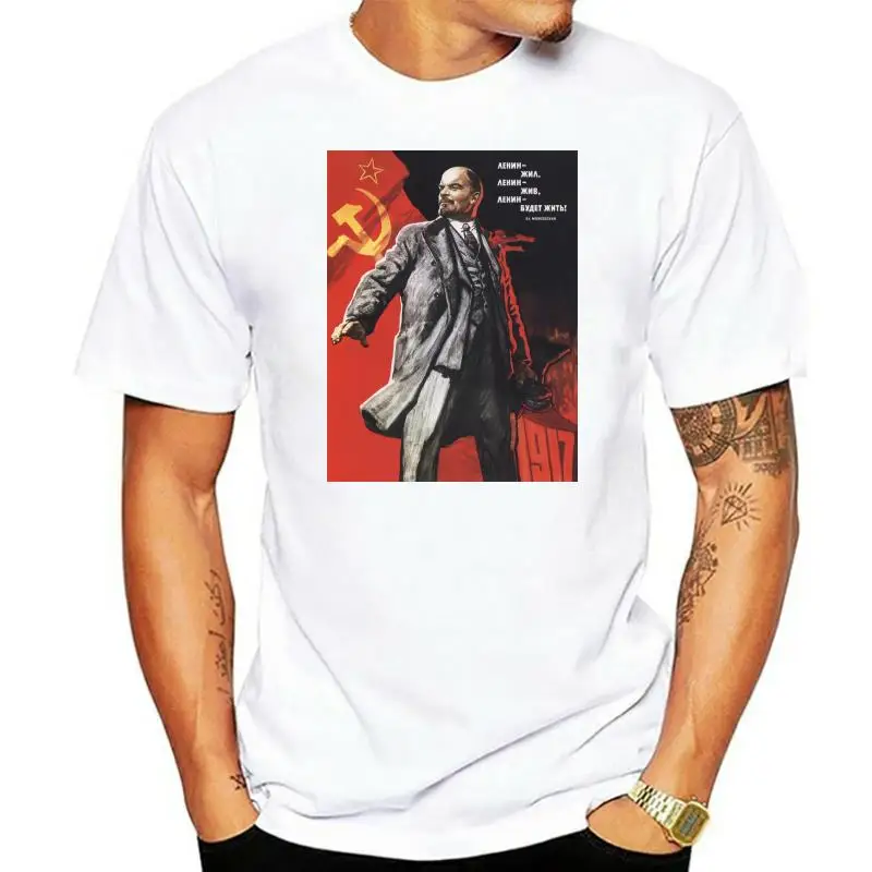 

Vladimir Lenin Russian Communist Revolution Black T-Shirt Ink S M L Xl Xxl Xxxl Vintage Graphic Tee Shirt