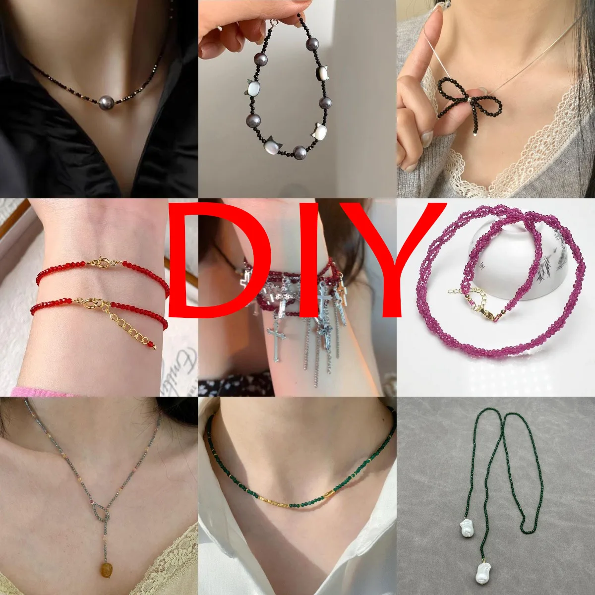 Length 36cm Natural Stone Small Beads Spinel 2mm 3mm Crystal Loose Beads For Jewelry Making DIY Bracelet Necklace Accessories