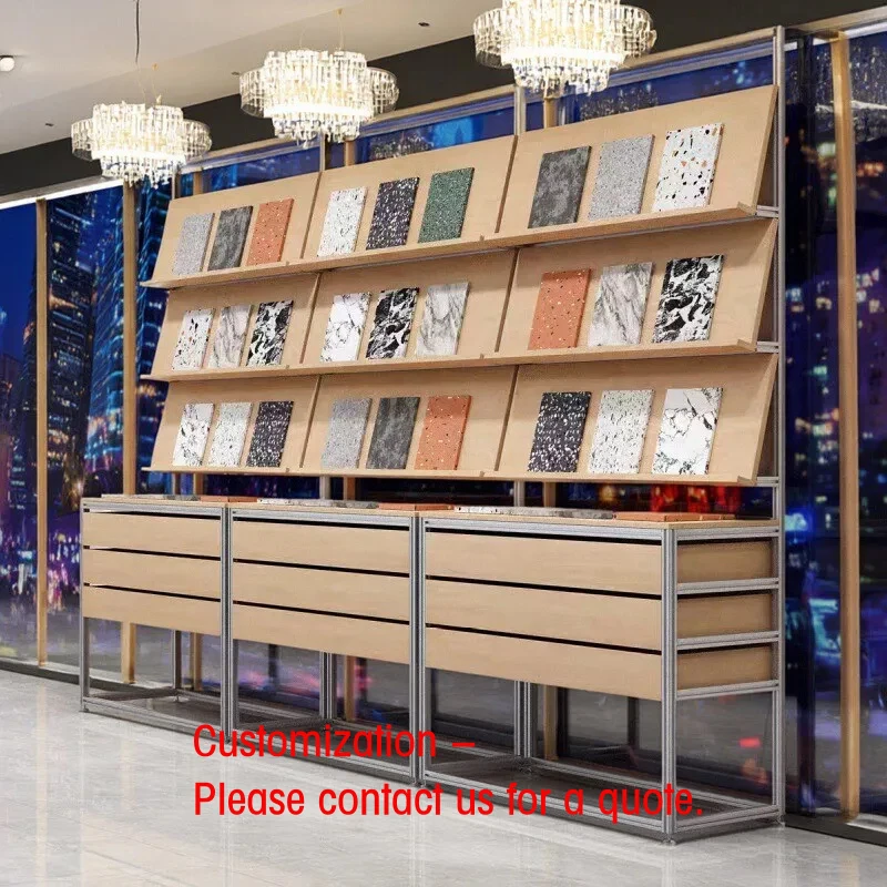 custom.Aluminum Profile 15mm Thick Card Mount Detachable Easy Assembly Display Rack Tile DVD Shelf Middle