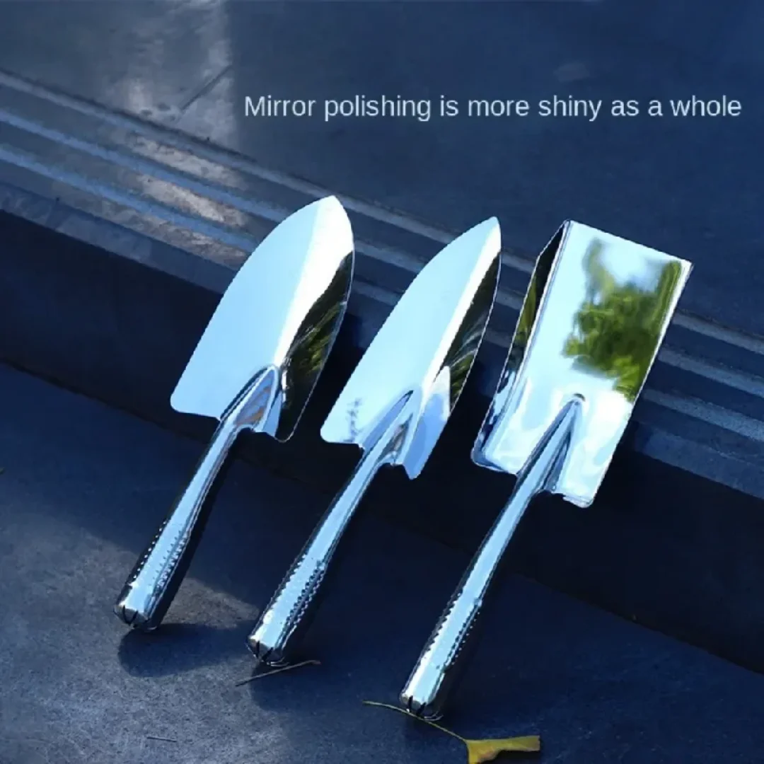 Pointed stainless steel gardening shovel small gardening tool potting soil shovel