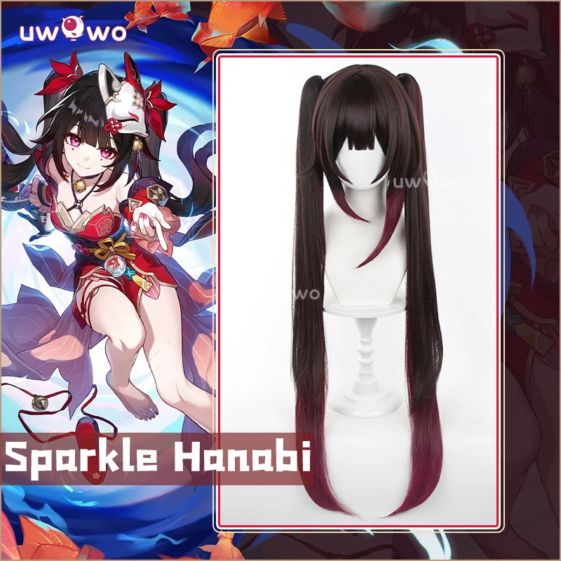 UWOWO Collab Series: Game Honkai: Star Rail Sparkle Hanabi Cosplay Wig