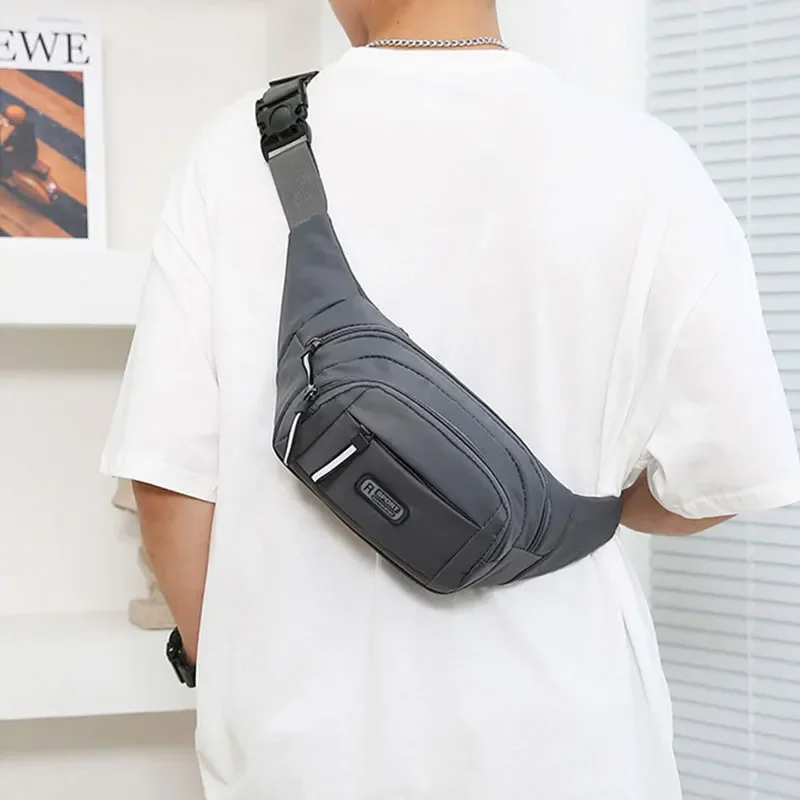 جديد الرجال قماش الخصر مقاوم للماء الهاتف المحمول الخصر الرياضة في الهواء الطلق مكافحة سرقة خفيفة الوزن تشغيل المشي لمسافات طويلة السفر الخصر حقيبة