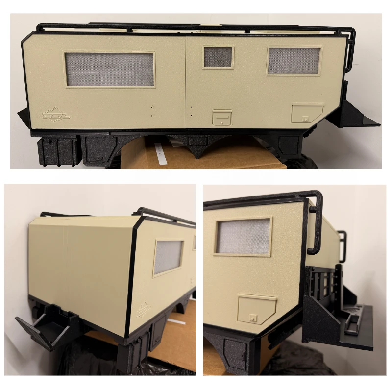 

1/10 RC Crawler RV Camper Compartment For Crossrc NT4 Unimog Off-road Scale Model Decor Modified Upgrade Accessories