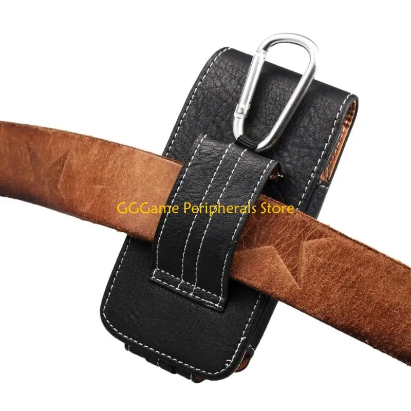 U55B Adjustable Waist Cellphone Vertical PU Leather Belt Secure Fitting Present