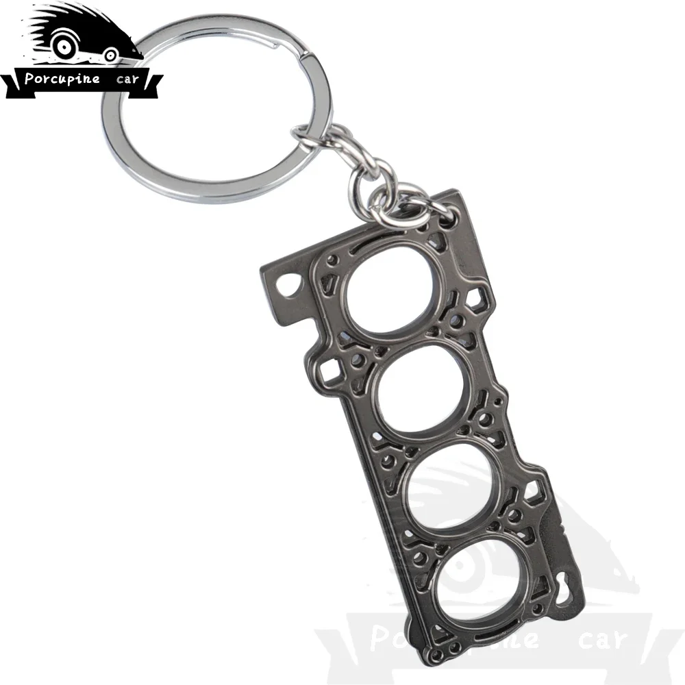 Car modification Turbo cylinder head engine gasket model Keychain Key ring key chain