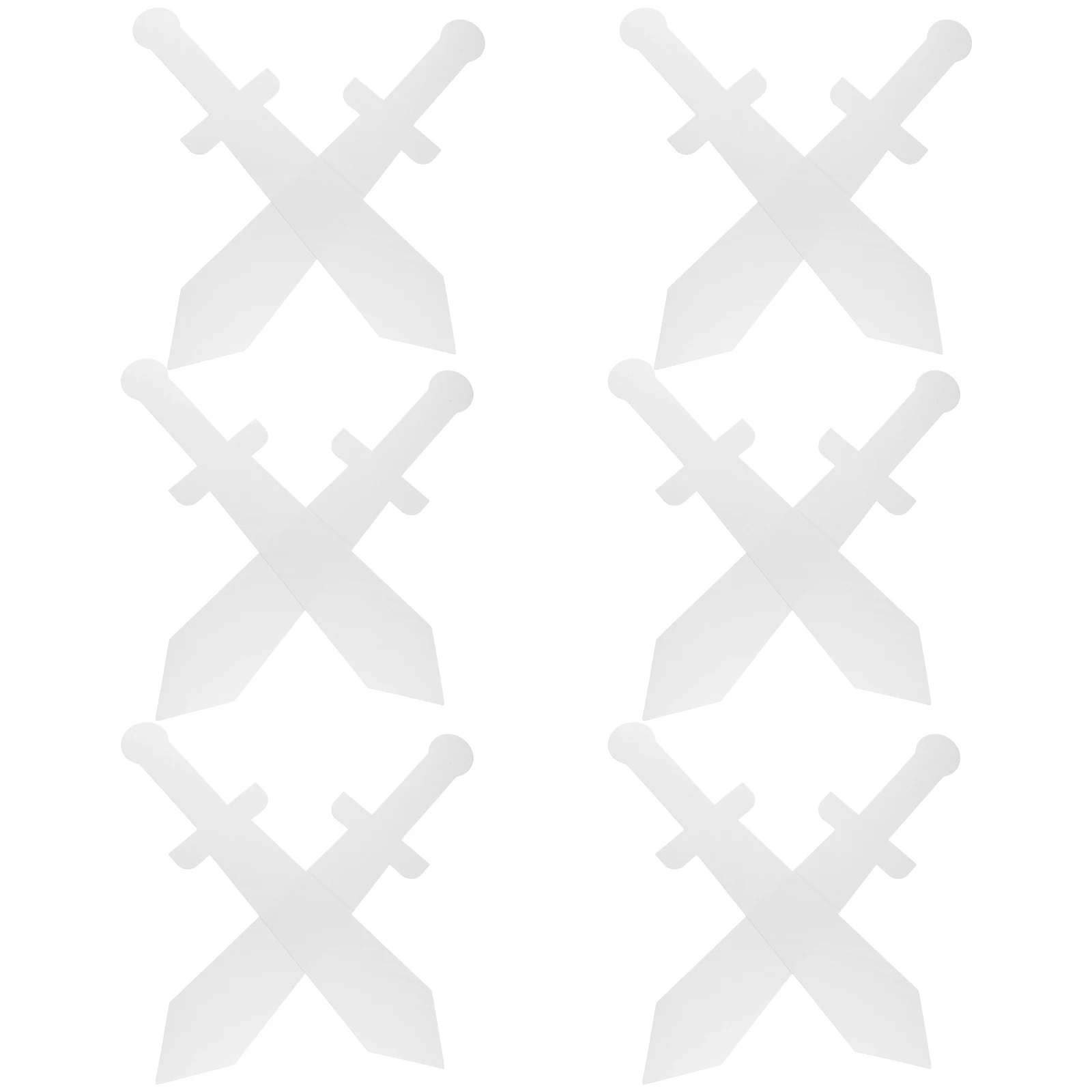 12 قطعة DIY للأطفال الإبداعية التظاهر اللعب السيف حفلة لعب الأدوار زي ملحق هالوين المحارب البلاستيك وهمية