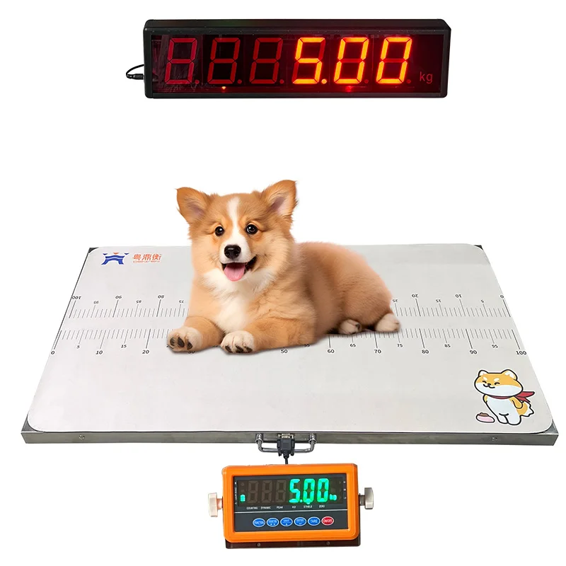 Digital Pet Scale Custom Stainless Steel Animal Weighing Device for Cat Dog