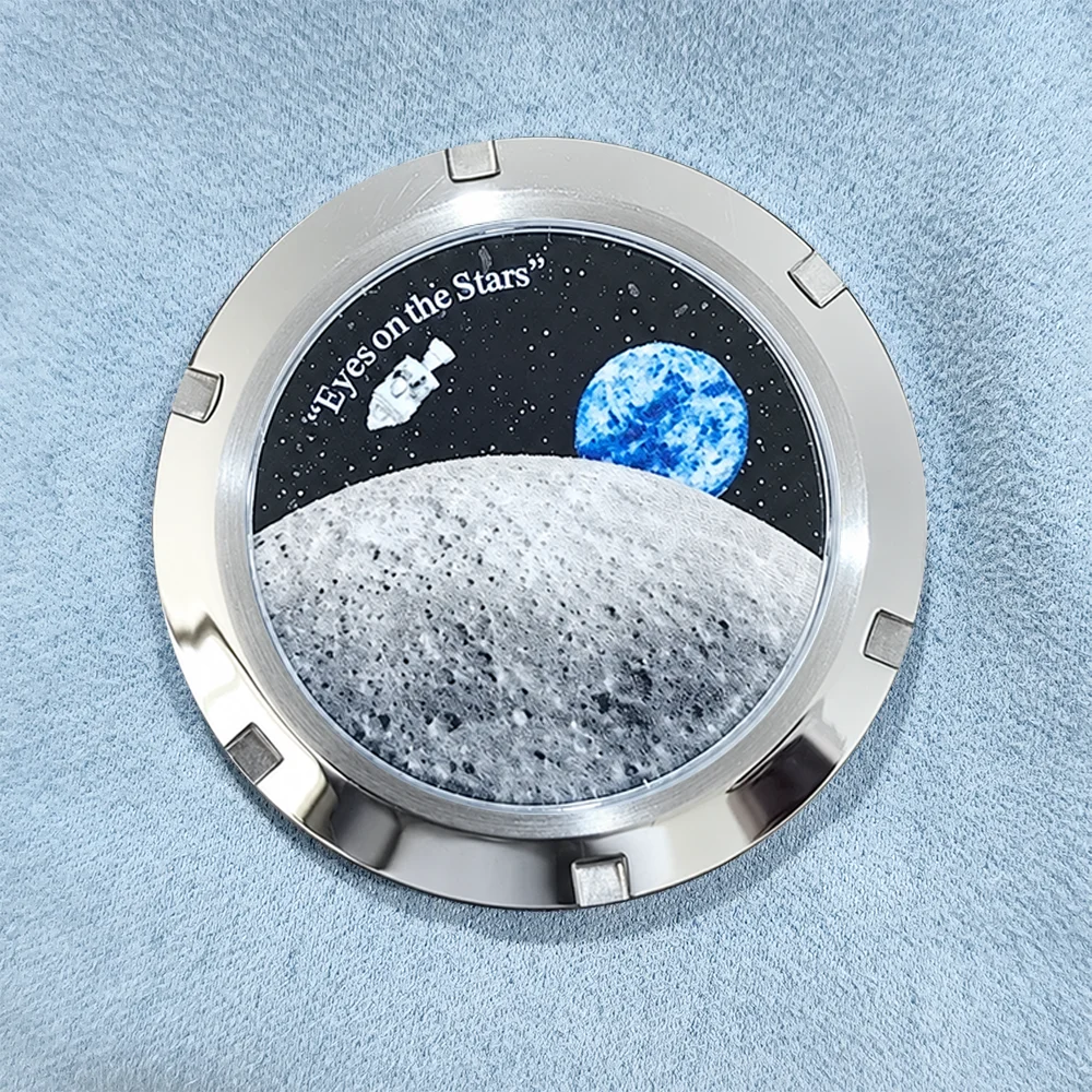 VK63 Case Back For VK63 Moon Back For Speed Master Case Back 316L Stainless Steel Watch Back Cover Replaceable Watch Parts