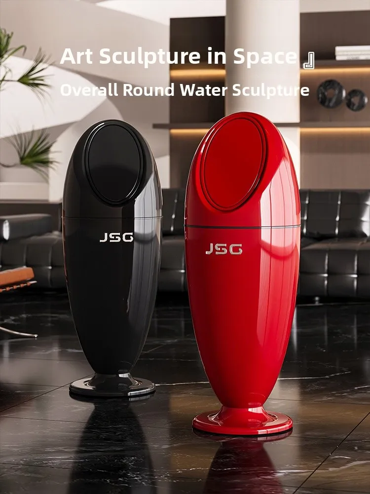 

Luxury Large Capaci Living Room Kitchen Tra Can with Lid High Legs Portable Home Use Dusin Elliptical ape Plastic Body