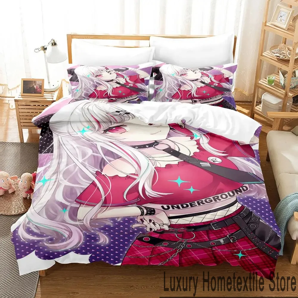 Kawaii Girl Ishigami Nozomi Anime Bedding Set,Duvet Cover Bed Set Quilt Cover Pillowcase,King Queen Twin Size Boys Girls Adults