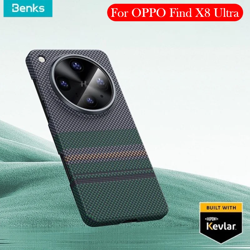 

Benks Kevlar Case For OPPO Find X8 Ultra Wireless Charging Back Cover Case for OPPO FIND X8 Ultra