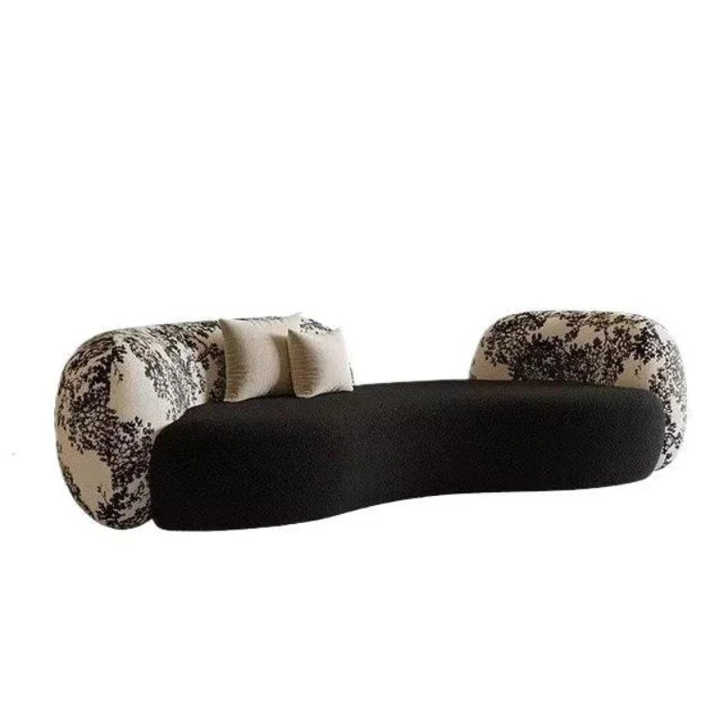 

Premium special-shaped sofa, simple black sofa, clothing store, beauty salon, rest area, negotiation, reception sofa