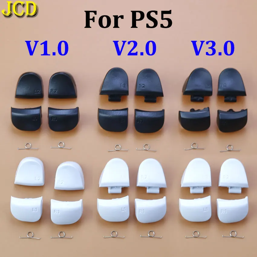 JCD L1 R1 L2 R2 Trigger Button Kit For PS 5 BDM-010 020 030 V1 V2 V3 Controller With LR Holder Frame Spring