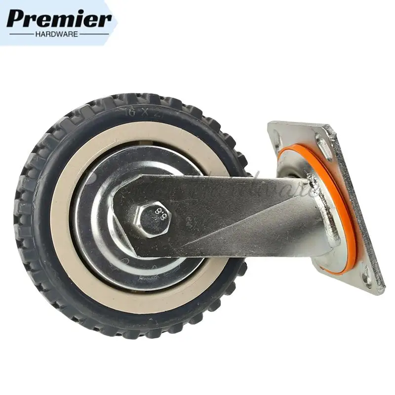 

6-Inch Gray Universal Wheel - High-Temperature & Explosion-Proof Casters Designed for Heavy Equipment with 360-Degree Steering