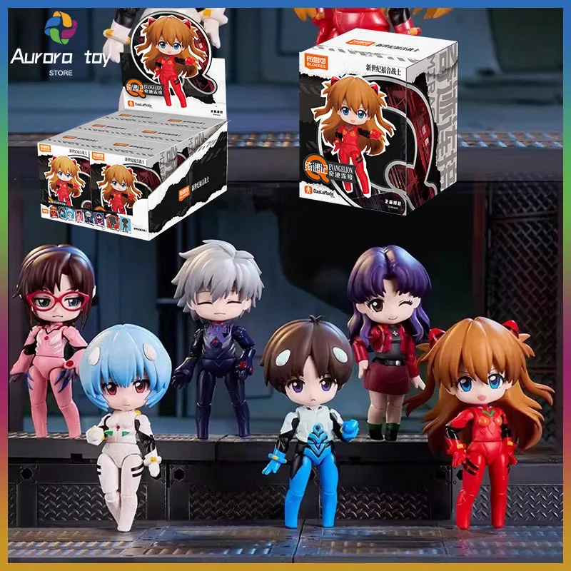 

New Blokees Blind Box Evangelion Miracle Connection Series Mystery Box Kawaii Ornament Movable Collection Toy Birthday Gifts