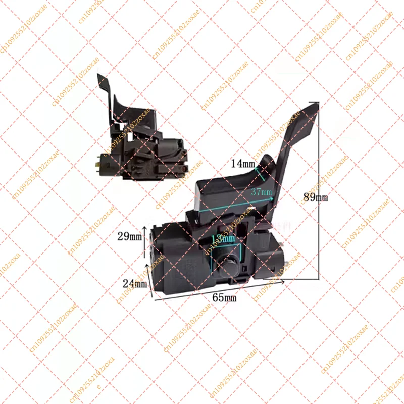 AC 250V 6A 125V 8A Lock On 4 Pin Trigger Switch Replacement For Hammer Drill J1Z-FF05-10A Parts