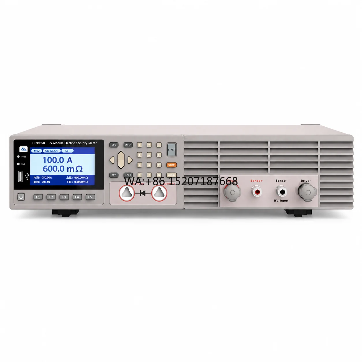 Hipot Test and Ground Continuity for Solar PV Modules Programmable Insulation Resistance Tester with 12kV DC