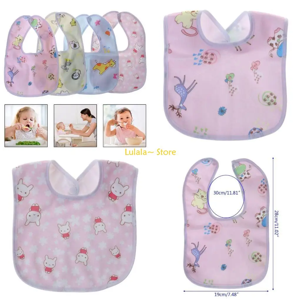 

Y4QA Baby Bibs Infant Burp Clothes For Girls Saliva Towel Cotton Infant Toddler Girls