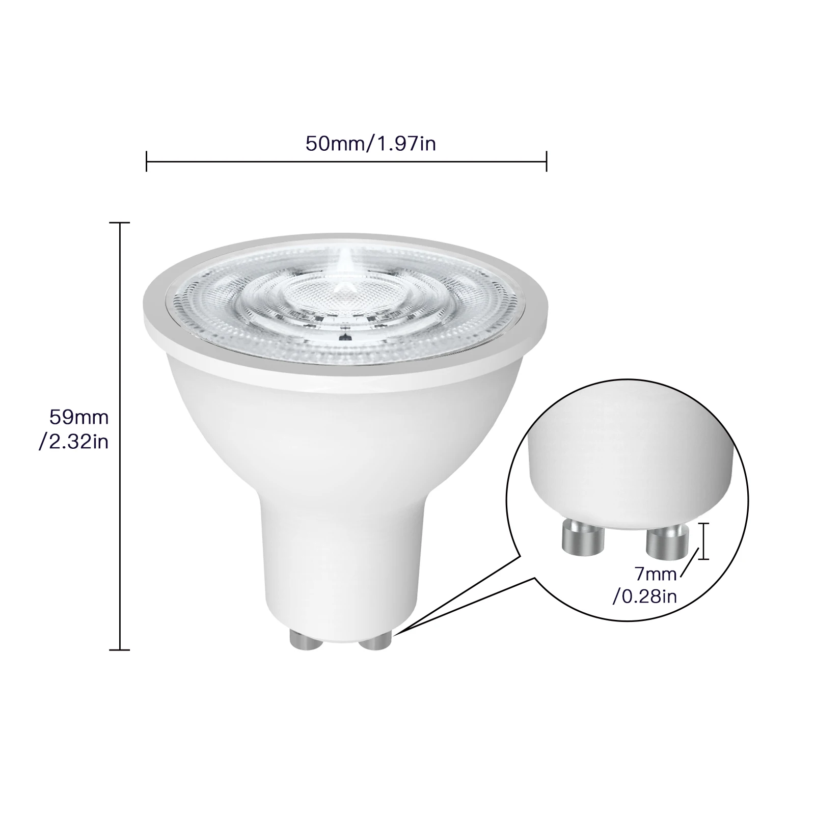 MOES-bombillas LED inteligentes Tuya ZigBee GU10, lámparas regulables blancas RGB C + W, Control por aplicación Smart Life, voz Alexa/Google