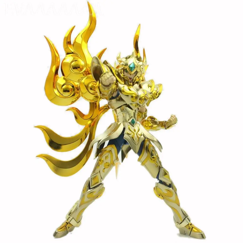 In Stock MC Model Saint Seiya Myth Cloth SOG EX Leo/God Lion Aiolia with Totem Zodiac Knights Action Figure Metal Club Model